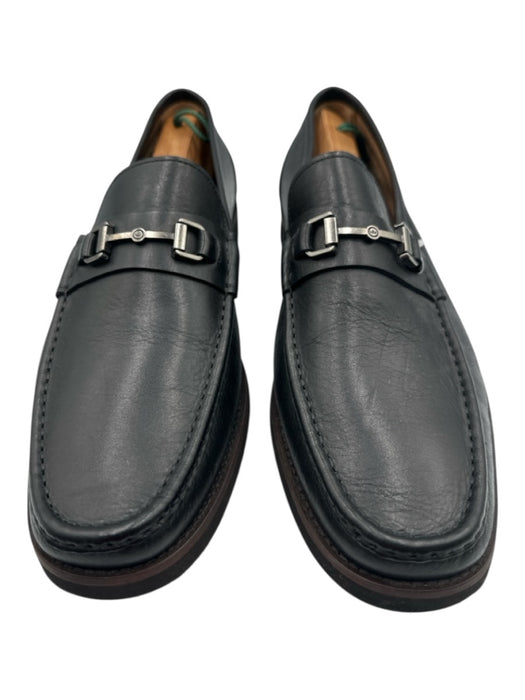 Peter Millar Shoe Size 13 Black Leather Solid Horse Bit Loafer Men's Shoes Black / 13