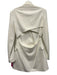 A.L.C. Size 8 White Polyester Blend Long Sleeve Button Front Open Back Dress White / 8