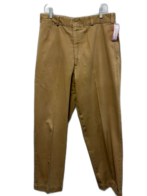 Bills Khakis Size 34 Dark Tan Cotton Solid Cuffed Khakis Men's Pants Dark Tan / 34