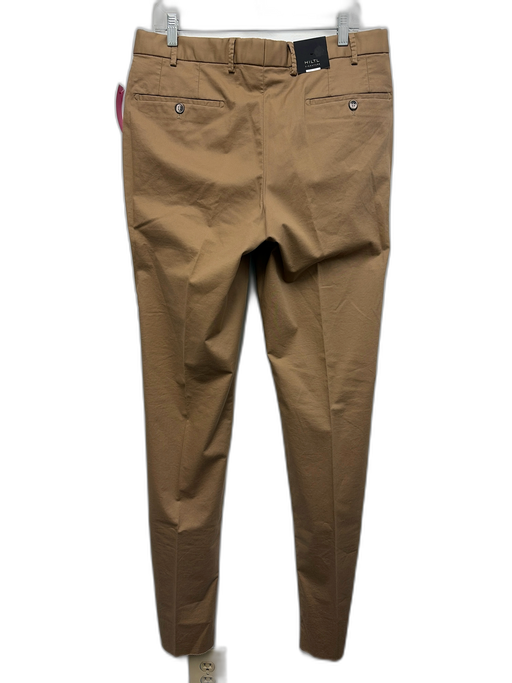Hiltl NWT Size 34 Dark Tan Cotton Blend Solid Dress Khakis Men's Pants Dark Tan / 34