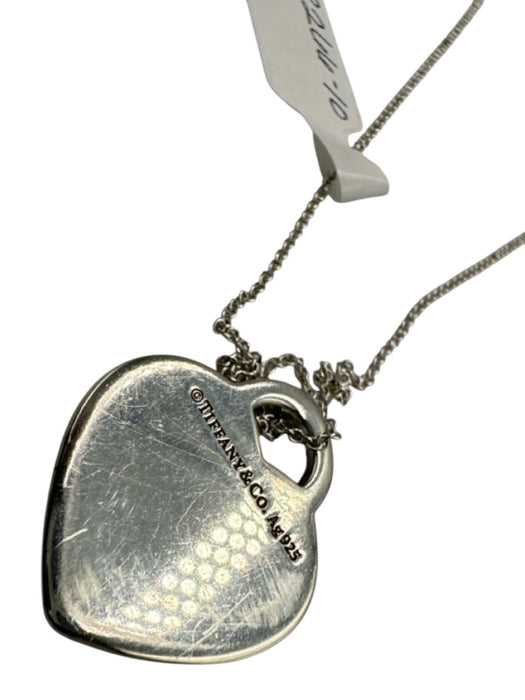 Tiffany & Co. Silver Sterling Silver 925 Heart Dainty Pendant Necklace Silver