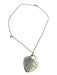 Tiffany & Co. Silver Sterling Silver 925 Heart Dainty Pendant Necklace Silver