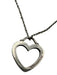 Tiffany & Co. Silver Sterling Silver Dainty Chain Heart Necklace Silver
