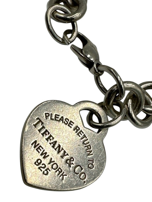 Tiffany & Co. Silver Sterling Silver 925 Heart Chain Bracelet Silver