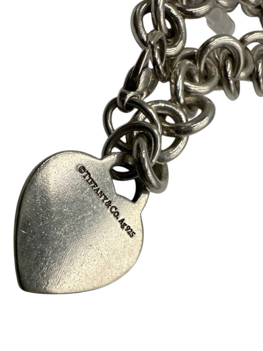 Tiffany & Co. Silver Sterling Silver 925 Heart Chain Bracelet Silver