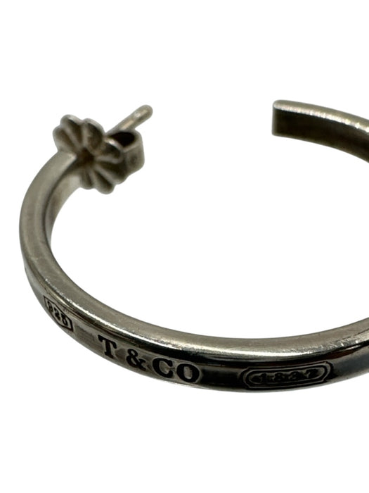 Tiffany & Co. Silver Sterling Silver 925 Hoop Post Back Earrings Silver