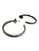 Tiffany & Co. Silver Sterling Silver 925 Hoop Post Back Earrings Silver
