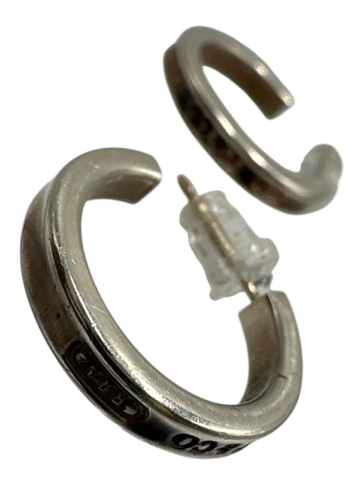 Tiffany & Co. Silver Sterling Silver 925 Hoop Post Back Earrings Silver