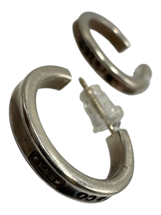 Tiffany & Co. Silver Sterling Silver 925 Hoop Post Back Earrings Silver