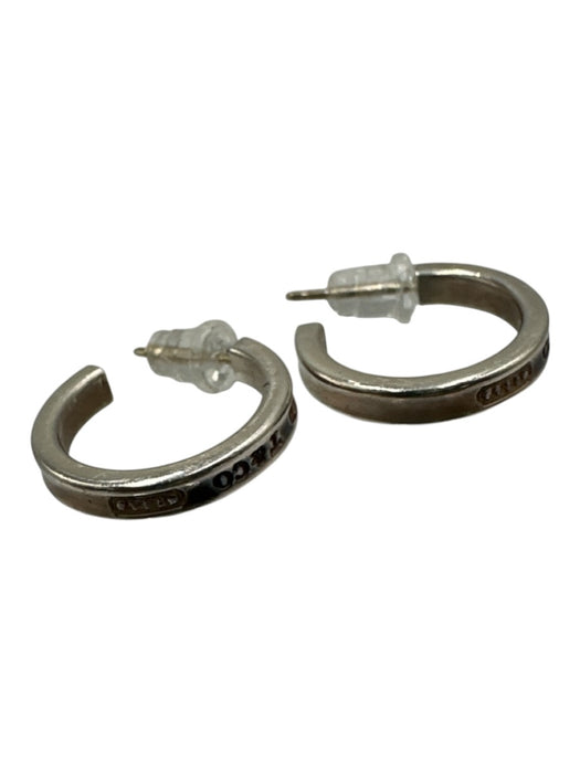 Tiffany & Co. Silver Sterling Silver 925 Hoop Post Back Earrings Silver