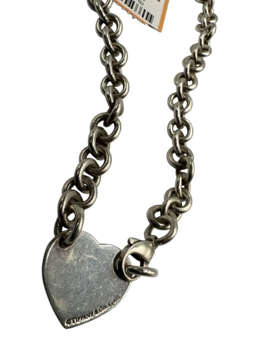 Tiffany & Co. Silver Sterling Silver 925 Chain Heart Necklace Silver