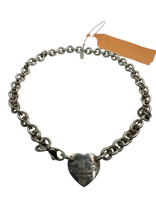 Tiffany & Co. Silver Sterling Silver 925 Chain Heart Necklace Silver