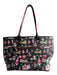 Dooney & Bourke Black & Multi Leather Disney Christmas Print Shoulder Bag Bag Black & Multi / Medium