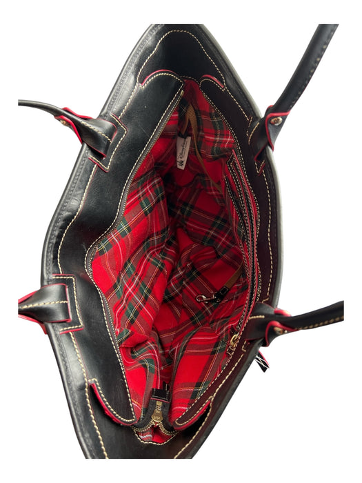 Dooney & Bourke Black & Multi Leather Disney Christmas Print Shoulder Bag Bag Black & Multi / Medium