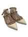 Valentino Garavani Shoe Size 39.5 Cream, Pink, Gold Leather Studded Flats Cream, Pink, Gold / 39.5