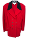 St. John Collection Size 12 Red & Black Wool & Rayon Double Breast Blazer Jacket Red & Black / 12