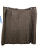 Akris Punto Size 6 Brown & Blue Wool Blend Pleated Plaid Wrap Brooch Skirt Brown & Blue / 6