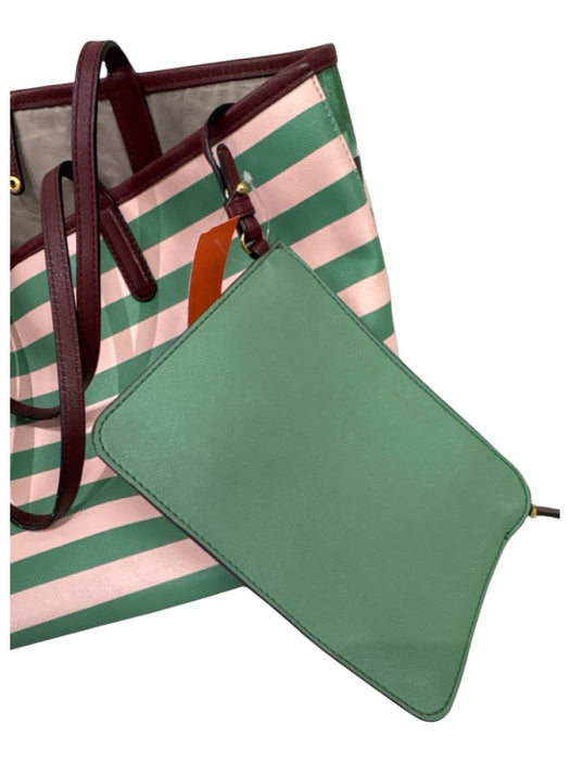 Marc By Marc Jacobs Pink, Red & Green PVC Leather trim Floral Two Strap Tote Bag Pink, Red & Green