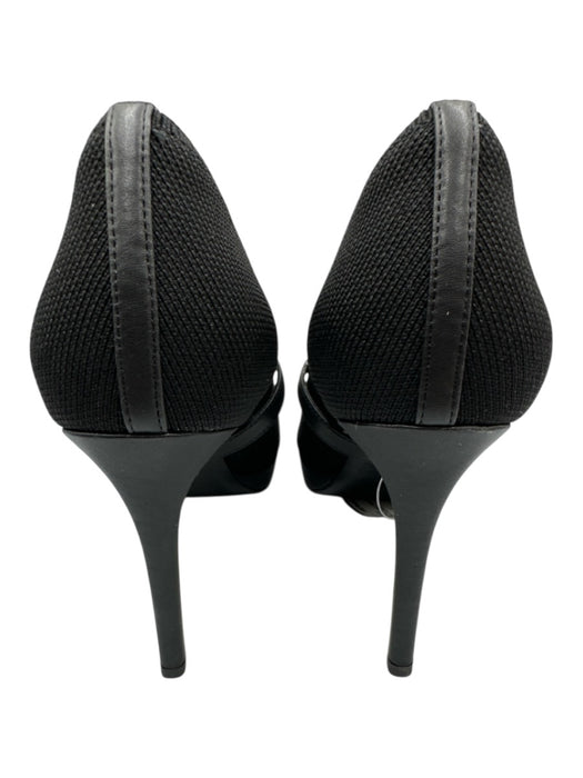 Cosy Island Shoe Size 9 Black Elastane Pointed Toe Mary Jane Heel Pumps Black / 9