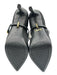 Cosy Island Shoe Size 9 Black Elastane Pointed Toe Mary Jane Heel Pumps Black / 9