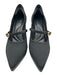 Cosy Island Shoe Size 9 Black Elastane Pointed Toe Mary Jane Heel Pumps Black / 9