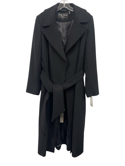 George Simonton Size 6 Black Wool Peacoat Sash Inc Coat Black / 6