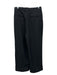 Ganni Size 36 Black Polyester Blend High Rise Textured Straight Leg Pants Black / 36