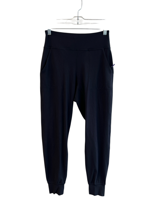 Lululemon Size 6 Black No Fabric Tag Side Pockets seam detail Jogger Leggings Black / 6