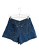 Kivari Size 10 Med Dark Wash Cotton Blend Zip Fly Flap Pocket Shorts Med Dark Wash / 10