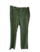 Pilcro Size 29 Green Cotton Blend Button Fly Pockets Mid Rise Straight Leg Pants Green / 29