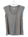 Nic + Zoe Size S gray & pink Polyester Sleeveless Speckled Round Neck Tank Top gray & pink / S