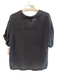 XiRENA Size S Black Cotton Short Sleeve solid color V Neck High Low Top Black / S