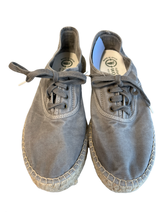 Natural World Shoe Size 39 Gray Manmade Material Round Toe Woven Detail Shoes Gray / 39