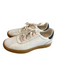Cole Haan Shoe Size 7 White Leather & Suede Low Top Lace Up Round Toe Shoes White / 7