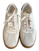 Cole Haan Shoe Size 7 White Leather & Suede Low Top Lace Up Round Toe Shoes White / 7