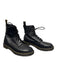 Dr Martens Shoe Size 10 Black Leather Above Ankle lace up Pull Tab Boots Black / 10