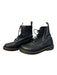 Dr Martens Shoe Size 10 Black Leather Above Ankle lace up Pull Tab Boots Black / 10