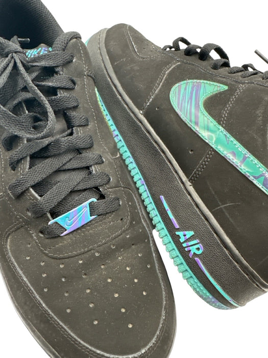 Nike Shoe Size 10.5 Black & Green Leather Solid Sneaker Men's Shoes Black & Green / 10.5