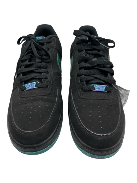 Nike Shoe Size 10.5 Black & Green Leather Solid Sneaker Men's Shoes Black & Green / 10.5