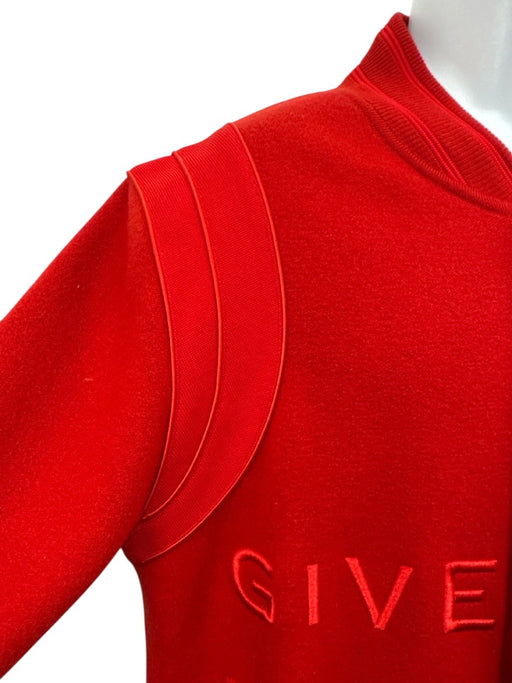 Givenchy Like New Size L Red Wool Solid Varsity Bomber Men's Jacket Red / L