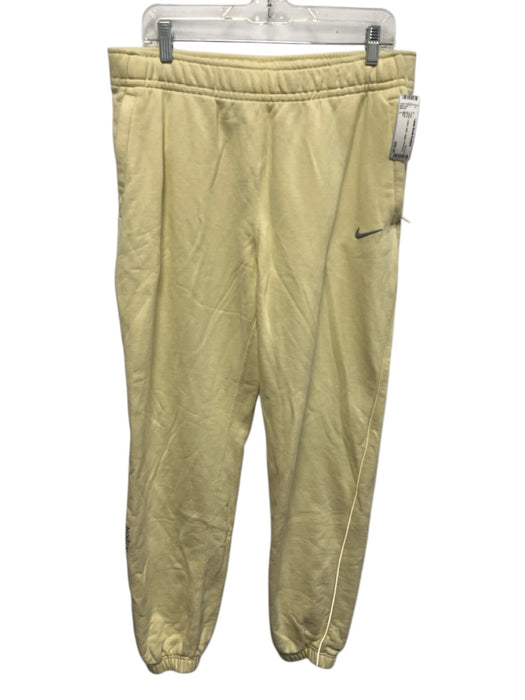 Nike Size L Yellow Cotton Solid Jogger Men's Pants Yellow / L