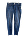 Hudson Size 28 Blue Cotton Blend Denim Whiskering Raw Hem Skinny Jeans Blue / 28