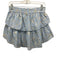 Love Shack Fancy Size S Blue & Beige Cotton Elastic Waist Floral Print Skirt Blue & Beige / S