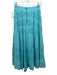 Alice + Olivia Size 4 Electric Blue Cotton Elastic Waistband Floral Eyelet Skirt Electric Blue / 4
