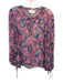 Cleobella Size XS Pink, Blue, Gray Viscose Long puff sleeve Floral Print Top Pink, Blue, Gray / XS