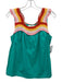 Corey lynn calter Size XS Teal Green, Pink, Multi Cotton Sleeveless Stripe Top Teal Green, Pink, Multi / XS