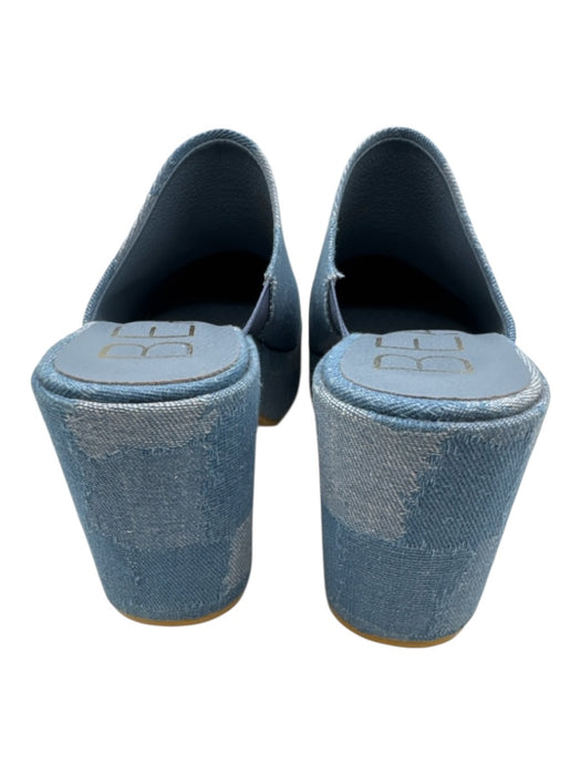 Beach by Matisse Shoe Size 6 Blue Multi Textile Abstract Print Round Toe Mules Blue Multi / 6