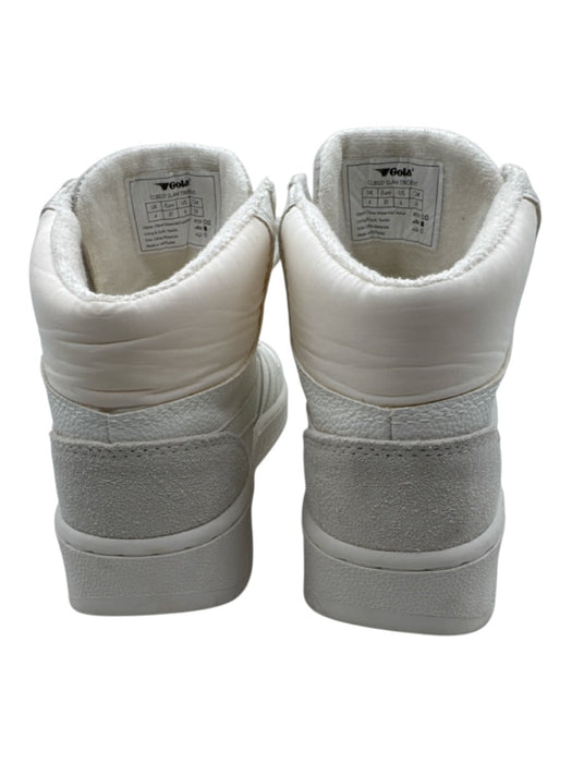 Gola Shoe Size 6 White Leather & Suede Lace Up High Top Fabric Block Sneakers White / 6