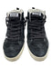 Golden Goose Shoe Size 37 Black Suede Embossed High Top Lace Up Midstar Sneakers Black / 37