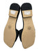 Marc Fisher Shoe Size 6 Black Leather Woven Square Neck Knot Detail Sandals Black / 6